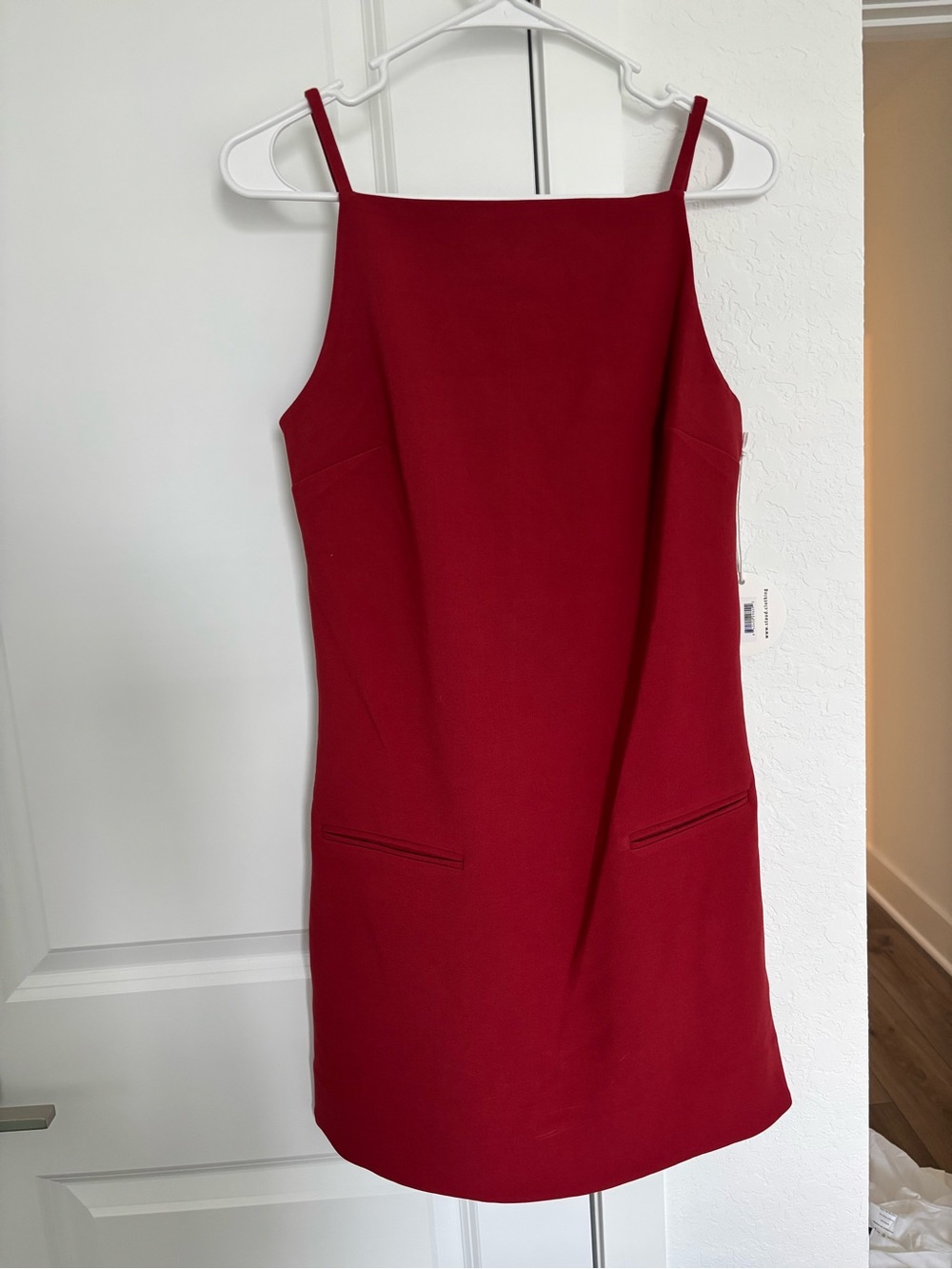 STAUD Rhythm Mini Dress, Rouge NWT Size Small - Picture 4 of 7